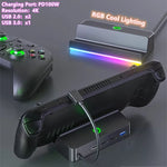 4K Hdmi-Compatible RGB Video Adapter for Steam Deck TV Video Converter Portable Charger Dock for Steam Deck Console