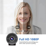 Webcam 1080P Full HD Web Camera USB Webcam with Microphone & Privacy Cover C955 Computer Camera 70° View for PC Laptop