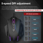 X-41 USB Wired RGB Gaming Mouse 24000 DPI SG8960 10 Buttons Programmable Game Optical Mice for Computer PC Laptop