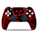 Skull Design for PS5 Controller Skin Sticker for PS5 Gamepad Joystick Skins for PS5 Controllers Controller Pvc Sticker