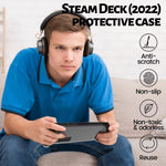 Protective Case for Steam Deck TPU Soft Cover Shell Clear Protector Shock-Absorption Steam Desk Accessories