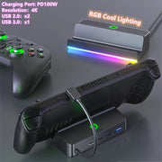 4K Hdmi-Compatible RGB Video Adapter for Steam Deck TV Video Converter Portable Charger Dock for Steam Deck Console
