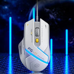 Inphic Pg1 Wired Mouse Gaming Mouse RGB Light Emitting Macro Programming 12800DPI 6 Keys Computer Mouse for Office Home