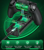 Charging Dock Station for Xbox One/Xbox One X/Xbox One S Controller Charger for Xbox Series X/Xbox Seires S with 2Pcs Batteries