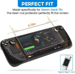 2Pcs Screen Protector for Steam Deck OLED HD Tempered Glass Screen Protection on New Steam Deck Oled Switch Oled Film Accessory