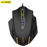X-41 USB Wired RGB Gaming Mouse 24000 DPI SG8960 10 Buttons Programmable Game Optical Mice for Computer PC Laptop