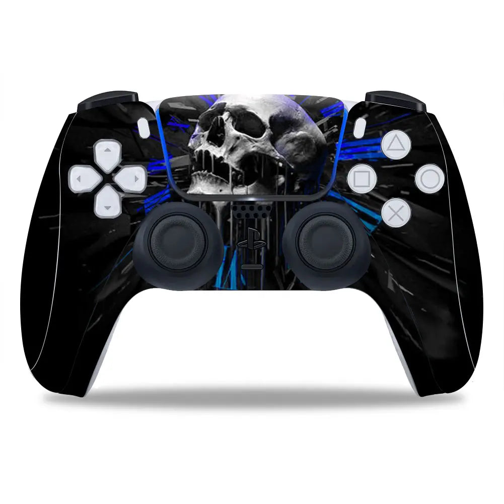 Skull Design for PS5 Controller Skin Sticker for PS5 Gamepad Joystick Skins for PS5 Controllers Controller Pvc Sticker