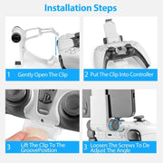 PC Flexible Controller Clamp Stand 360 Degree Angle Adjustment Phone Holder for PS5 Controller Gamepad Game Accessories