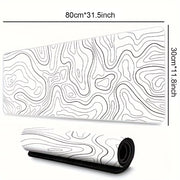 1PC Large Mouse Pads for Desk, Gaming Mouse Pad, Mouse Pad with Stitched Edges and Non-Slip Rubber Base, Extended Mouse Pad