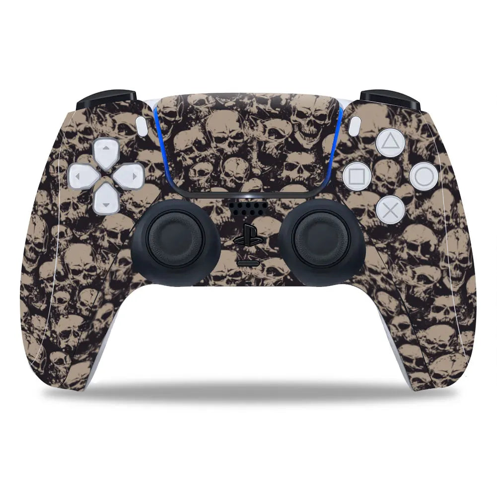Skull Design for PS5 Controller Skin Sticker for PS5 Gamepad Joystick Skins for PS5 Controllers Controller Pvc Sticker