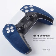 New Accessories for PS5 Controller/Dualsense Edge Gamepad Suede Leather Sweat Absorbing Material Soft Touch anti Slip Sticker