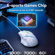 Inphic Pg1 Wired Mouse Gaming Mouse RGB Light Emitting Macro Programming 12800DPI 6 Keys Computer Mouse for Office Home