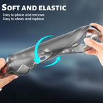 Protective Case for Steam Deck TPU Soft Cover Shell Clear Protector Shock-Absorption Steam Desk Accessories