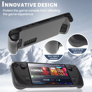 Protective Case for Steam Deck TPU Soft Cover Shell Clear Protector Shock-Absorption Steam Desk Accessories