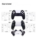 New Accessories for PS5 Controller/Dualsense Edge Gamepad Suede Leather Sweat Absorbing Material Soft Touch anti Slip Sticker