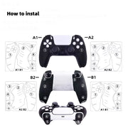 New Accessories for PS5 Controller/Dualsense Edge Gamepad Suede Leather Sweat Absorbing Material Soft Touch anti Slip Sticker
